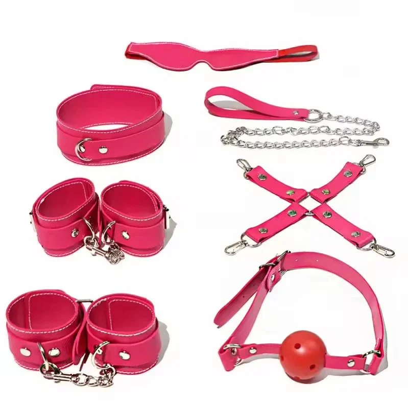 7 Set Tied Bondage Alternative Adult Sex Toys Sex Toy Kits for Couples Bondage Set Bsdm Bondage Kit
