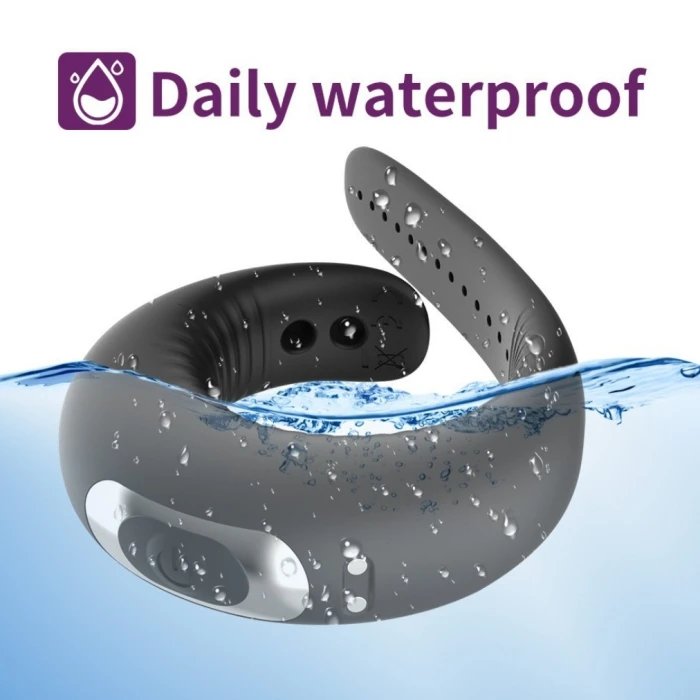 Silicone Cock Ring for Men 10 Speeds Vibrating Sex Toy with Delay Ejaculation Function Adult Men's Toy