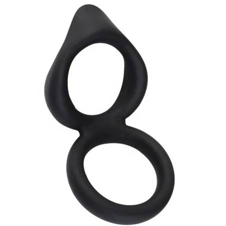 Silicone Double Penis Ring Toy for Men Effective in Enhancing Erection and Delay Ejaculation