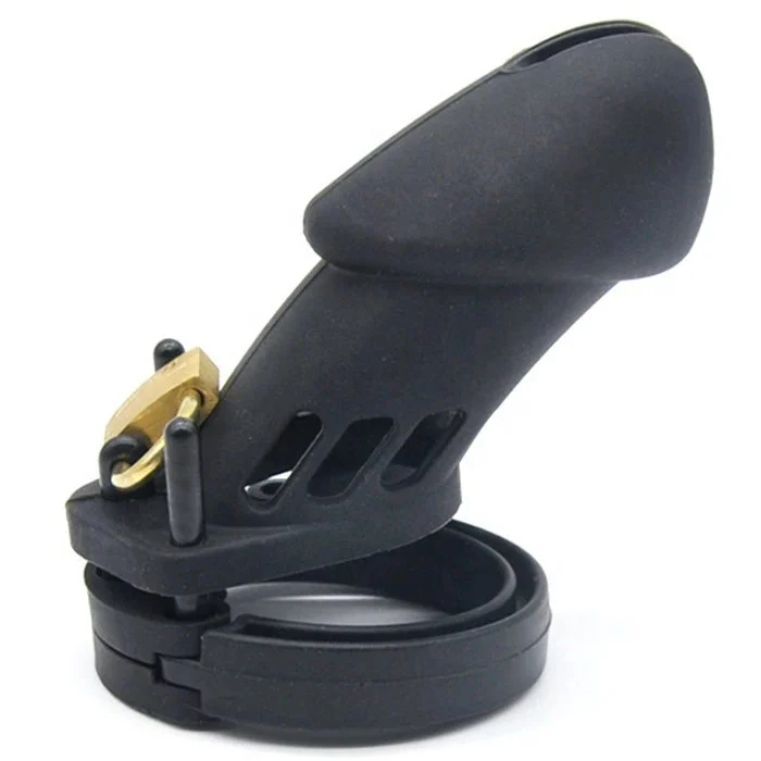 Silicone Male Cock Cage Chastity Device Adult Men's Sex Toy for Penis Exercise