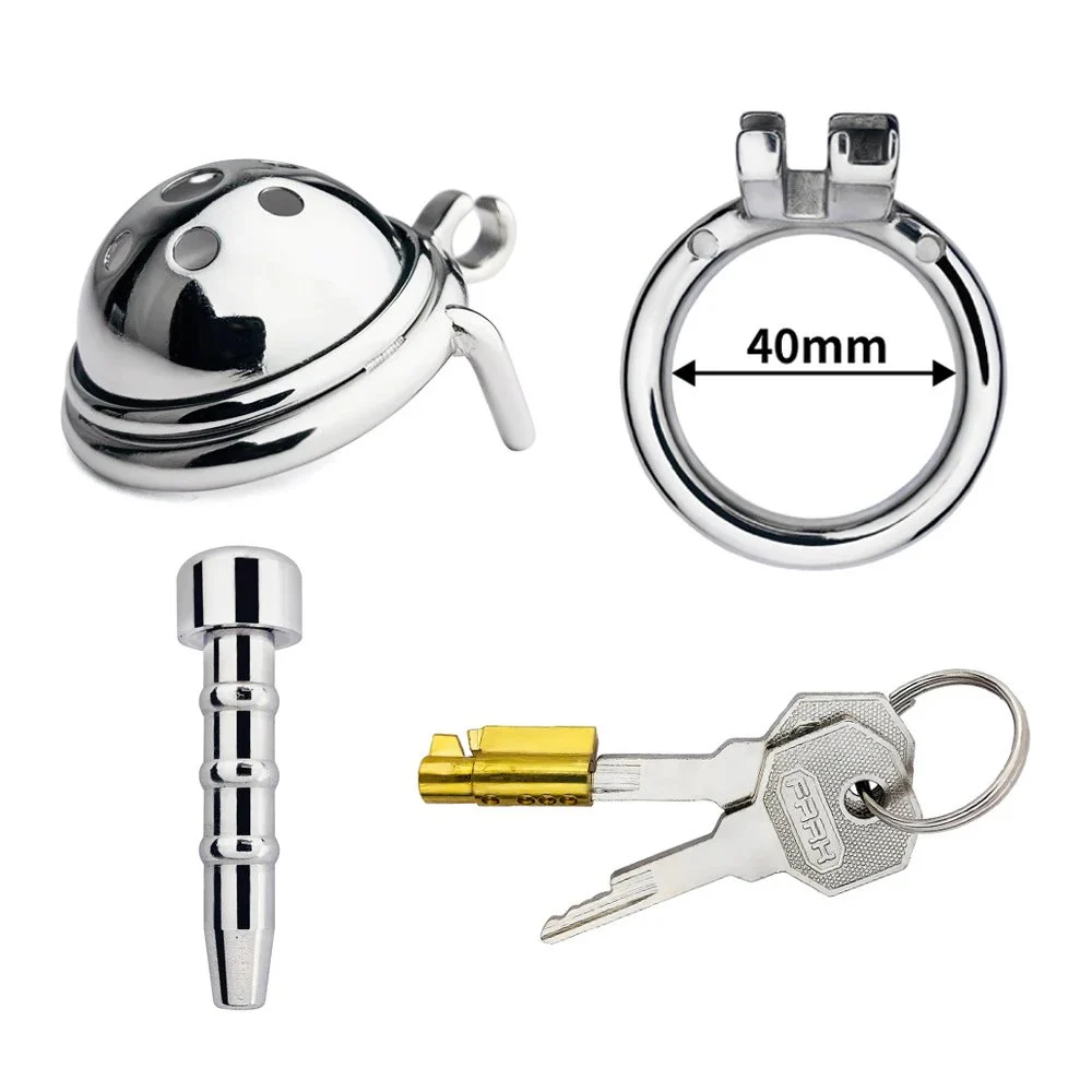 Metal Catheter Set Sex Toys 304 Stainless Steel Men's Chastity Lock for Men