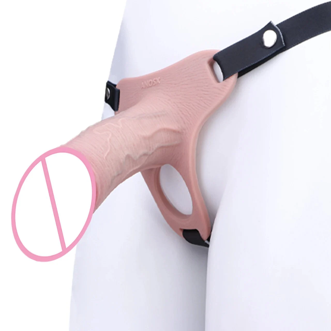Silicone Realistic Dildo Wearable Chastity Cage Device Soft Cock Sleeves Lock Cock Cage BDSM Adult Sex Toys for Men Couples 18+