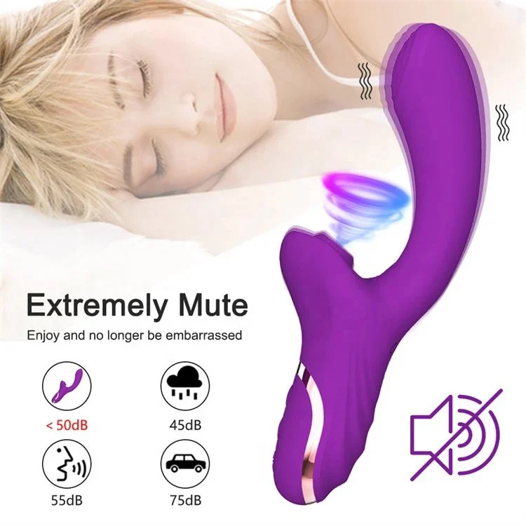 Sex Toys for Women 10 Frequency Rechargeable G Spot Clitoral Sucking 2 in 1 Vibrator