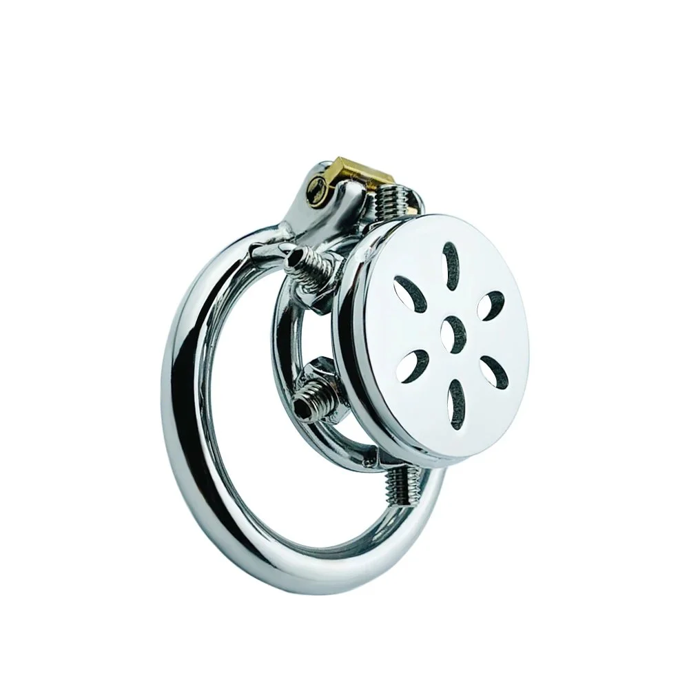 Metal Chastity Lock Comfortable Cock Cage Device Adult Game Sex Toy for Male