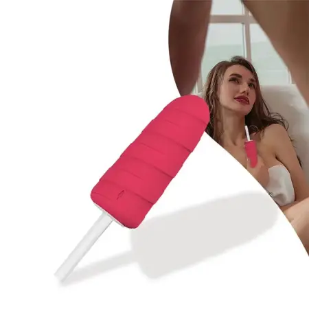 USB Charging Powerful Vibrating AV Wand 10 Frequency Vibrating Masturbation Ice Cream Vibrator for Female Sex Toys