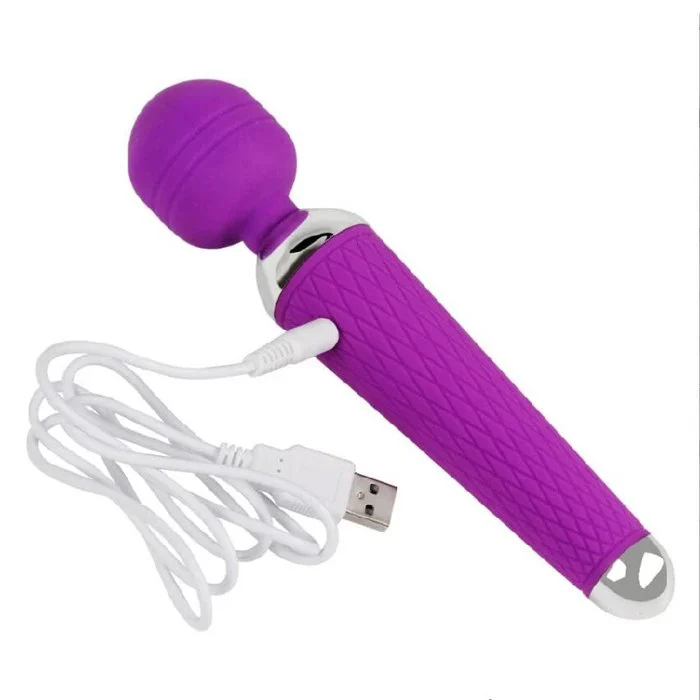 USB Power 10-Frequency Vibrating Vaginal Wand Adult G-Spot Vibrators Massager