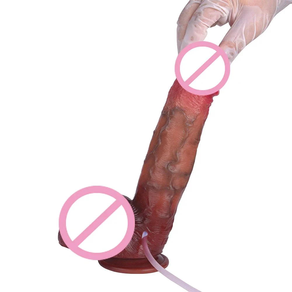 9 Inches Realistic Dildo Silicone Strap on Ejaculation Sex Toys for Women Skin Touch Squirting Penis Female Masturbator