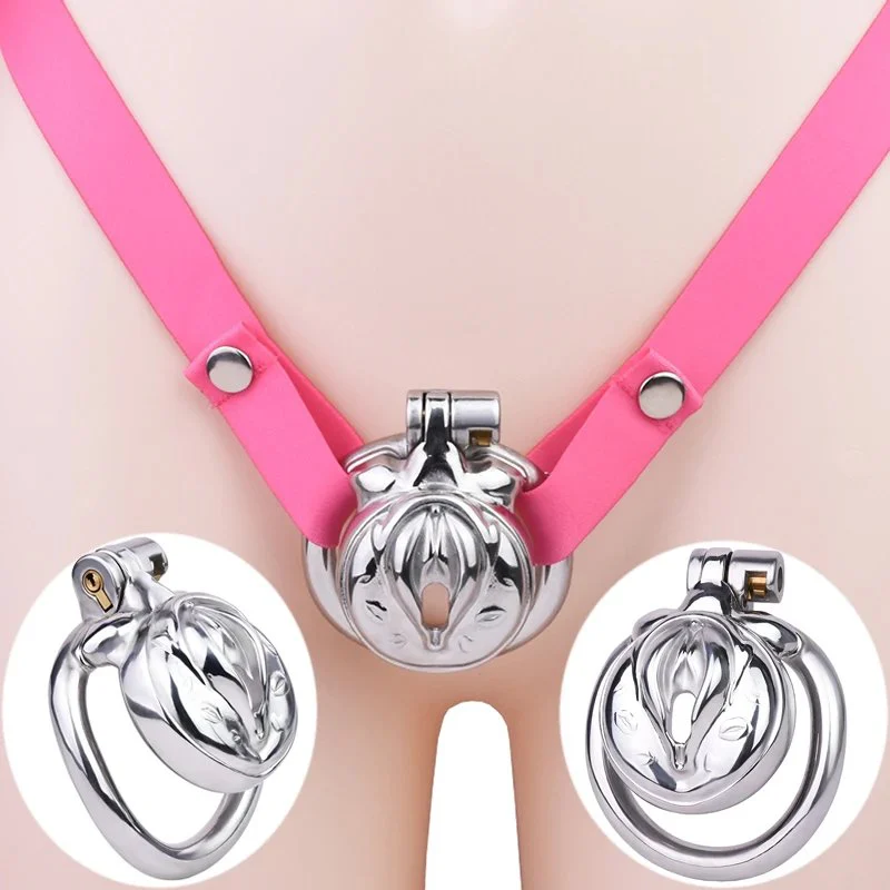 Sissy Chastity Belt,chastity Belts for Boys,Sissy Chastity Cage Inverted Chastity Devices,sissy Crossdressers Pussy Shape