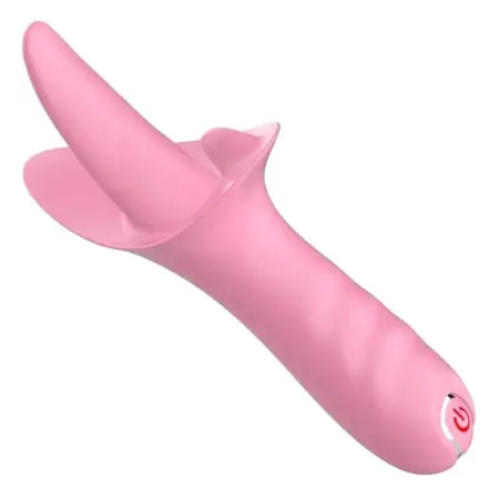 USB Powered 10-Frequency Silicone Tongue Vibrator Sex Toy for Female G-Spot Masturbation