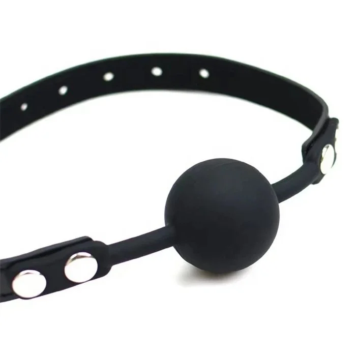 Adult BDSM Slave Erotic Game Toys Sex Toys Silicone Solid Ball Gag Leather Whip Collar and Paddle