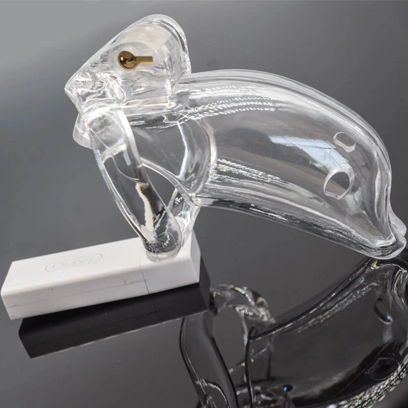 Total High 110mm Resin Sex Toy Spiked Chastity Cage Homemade Men Chastity Device for Men