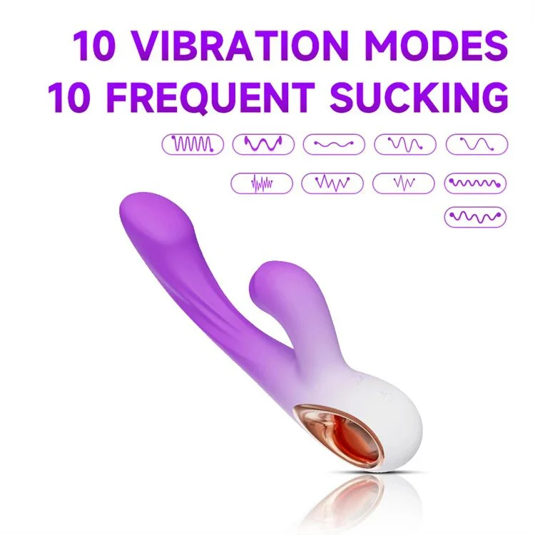 Rechargeable 10 Modes Clitoral Stimulator for Women Female Sex Toy Sucking Rabbit Vibrator