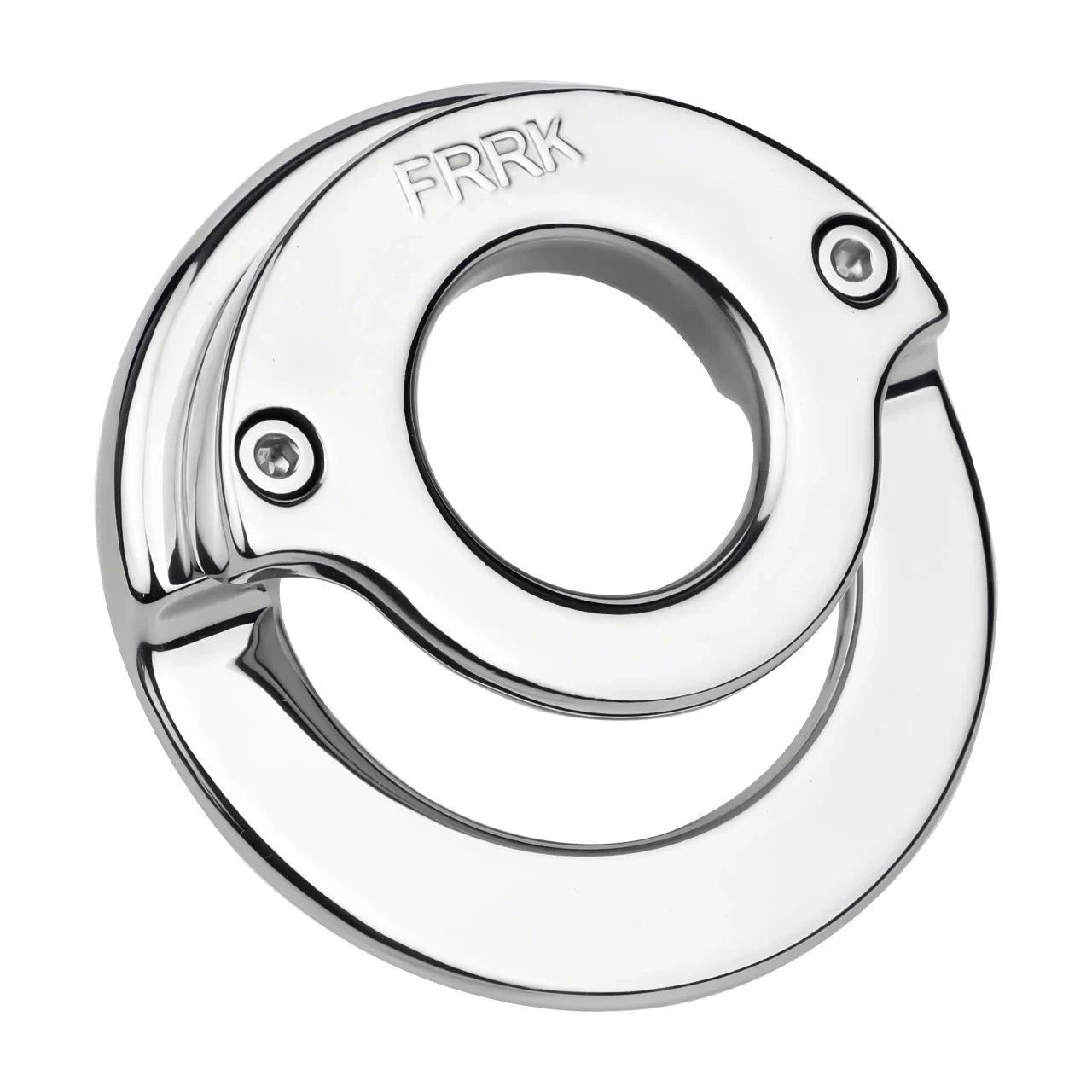 Metal Ring-shaped Male Penis Chastity Lock with Two Sizes to Choose From for Restraining the Penis with a Metal Chastity Cage