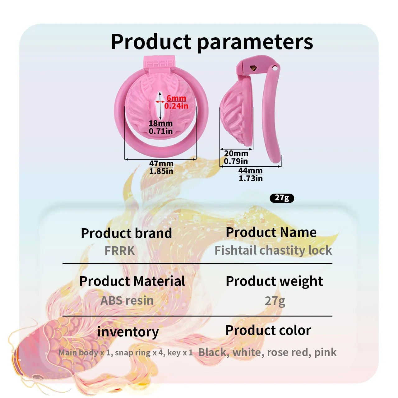 Micro Chastity Cage with Pussy Shape Men's Chastity Belts Clitoris Sex Toy Lightweight Cock Cage Resin Chastity Device