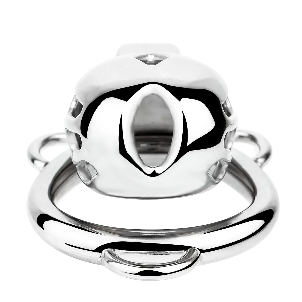 Silver Cobra Penis Chastity Cage Hot Mamba Metal Cock Lock with Belt Wearable Metal Anal Plug BDSM Adult Toys Sex Shop