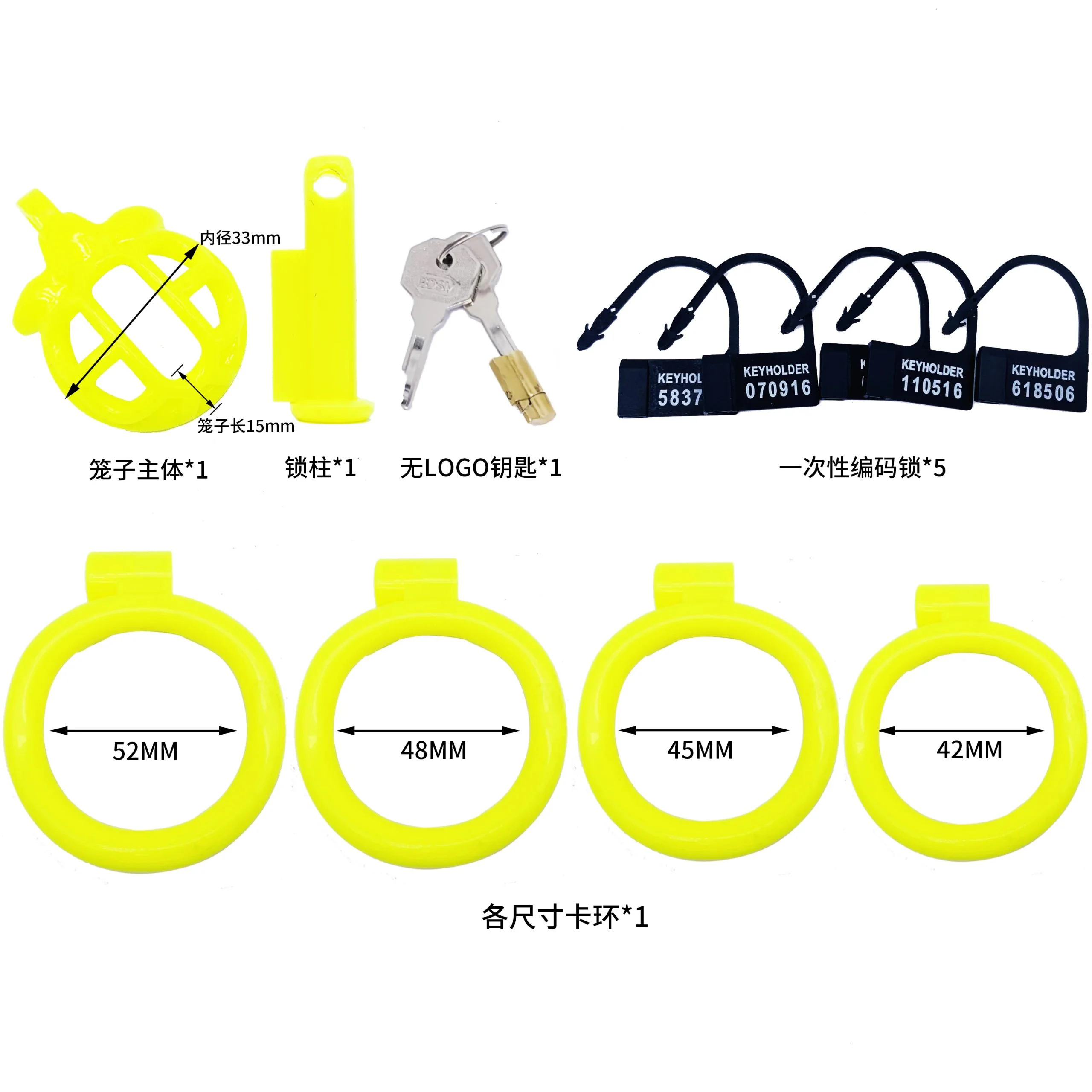 Total High 29mm Resin Anal Plug SM Male Chastity Device Cage Chastity for Male