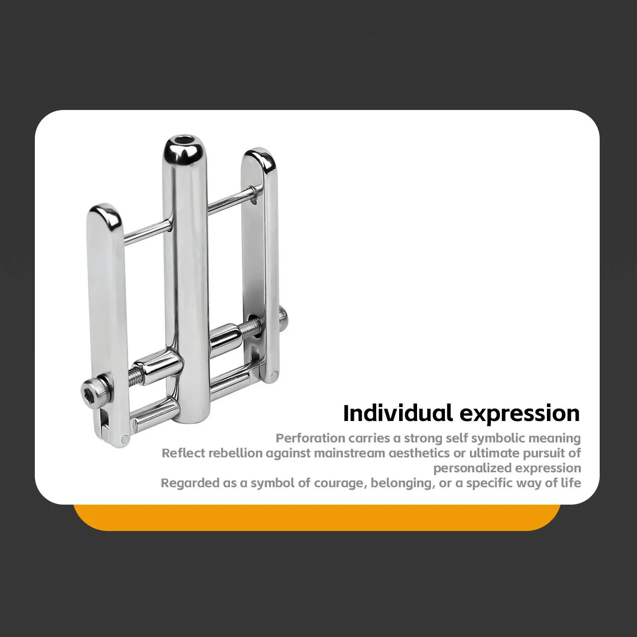 Stainless Steel Adjustable Urethral Dilator Double Side PA Piercing Penis Plug Ring Catheter Sounds Male Chastity Device