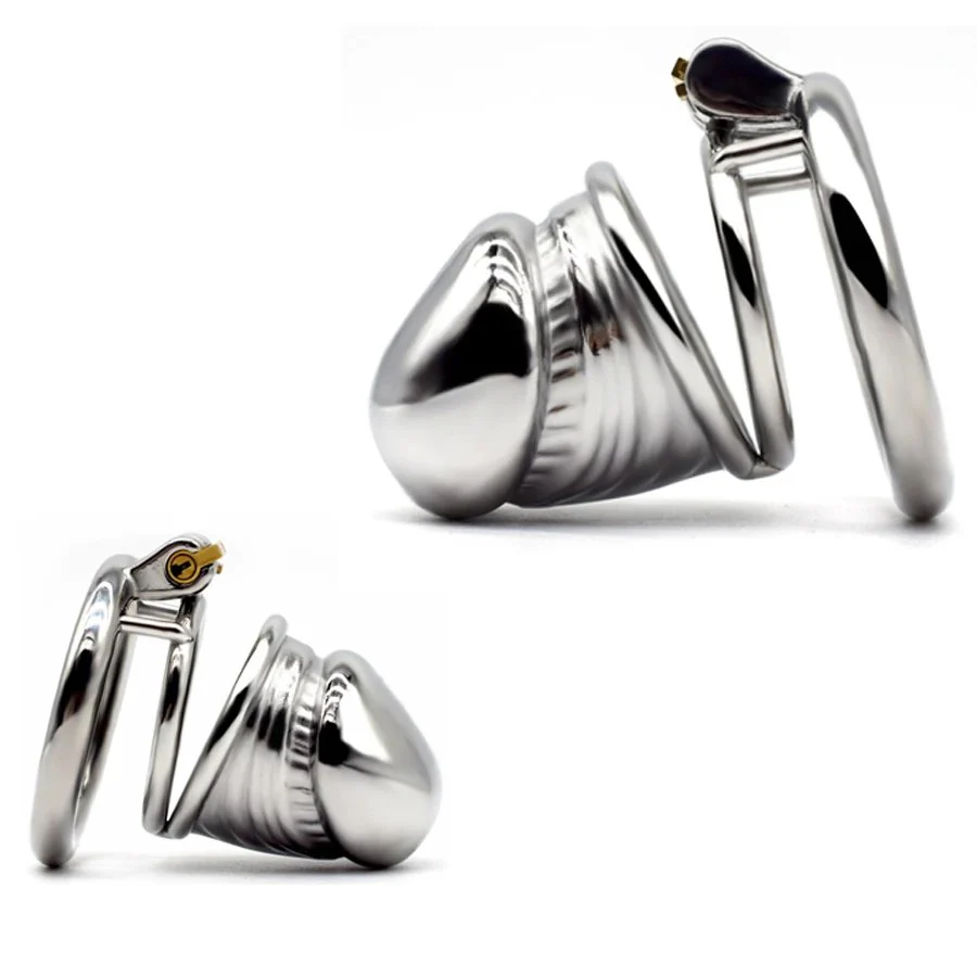 Total High 80mm 304 Stainless Steel Sex Shop Toy Adult Man Sex Toy Chastity Device for Men Bondage Gear for Male