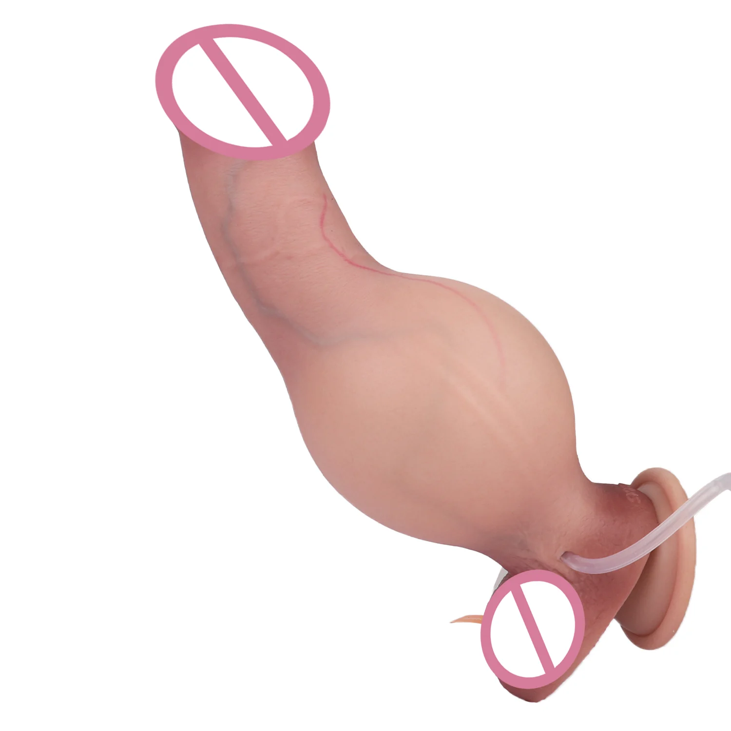 Adult Toys Realistic Inflatable with Squirting Pump Soft Liquid Silicone Material Inflatable Squirting Dildo Adult Sex Toy