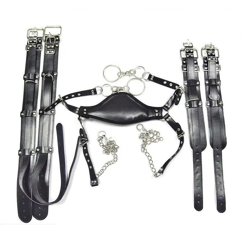 Adult Sex Toys Hand Cuffs Thigh and Wrist Cuff Bondage Games Slave Restraint Strap System Roleplay Erotic Games for Couple