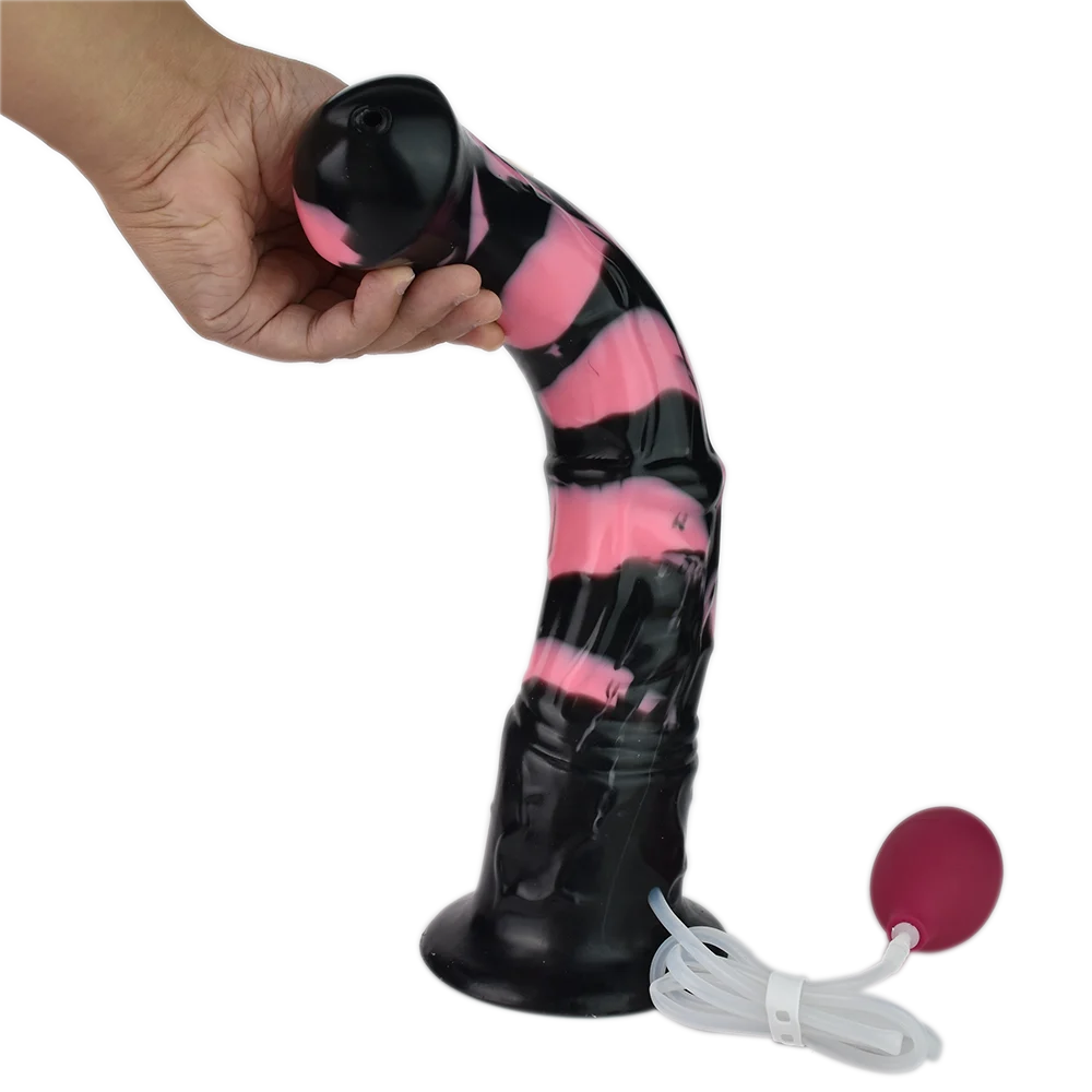 Alien Cock Silicone Ejaculation Squirting Cock Anal Plug Horse Cock Masturbator Sex Toy for Adult