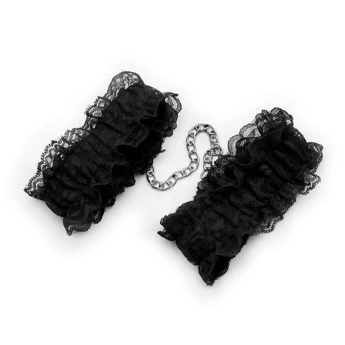 Lace Handcuffs Legcuffs Lace Shackle Chain Red and Black Binding Toy Couple Flirtation Feminine Products