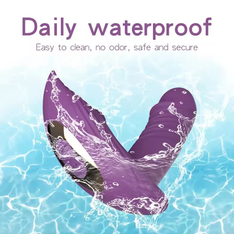 10 Frequency Lifelike Sucking 3 Frequency Thrusting Wearable Dildo Panty Vibrator Remote Control Vibrator