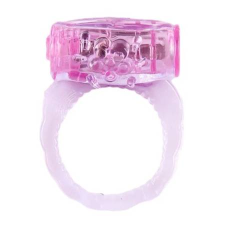 Stretchable Soft TPE Men's Vibrating Cock Ring with Delay Time Locking Feature for Men Sex Toys