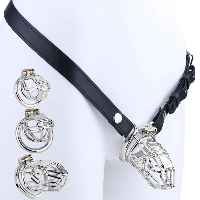 SML Sizes Chastity Cock Cage Built-in Lock Role Playing Sex Toy for Men Gay Penis Abstinence Chastity Belt