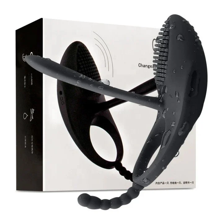 Remote Control Cock Ring Vibrator with USB Power Supply