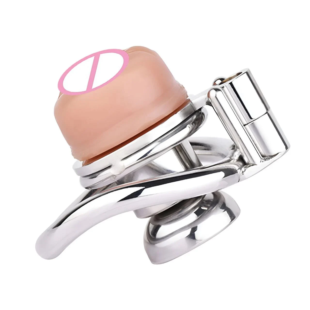Transvestite Series Chastity Lock Cock Cages Adult Sex Toy Stainless Steel Male Chastity Cage Men's Cock Locks