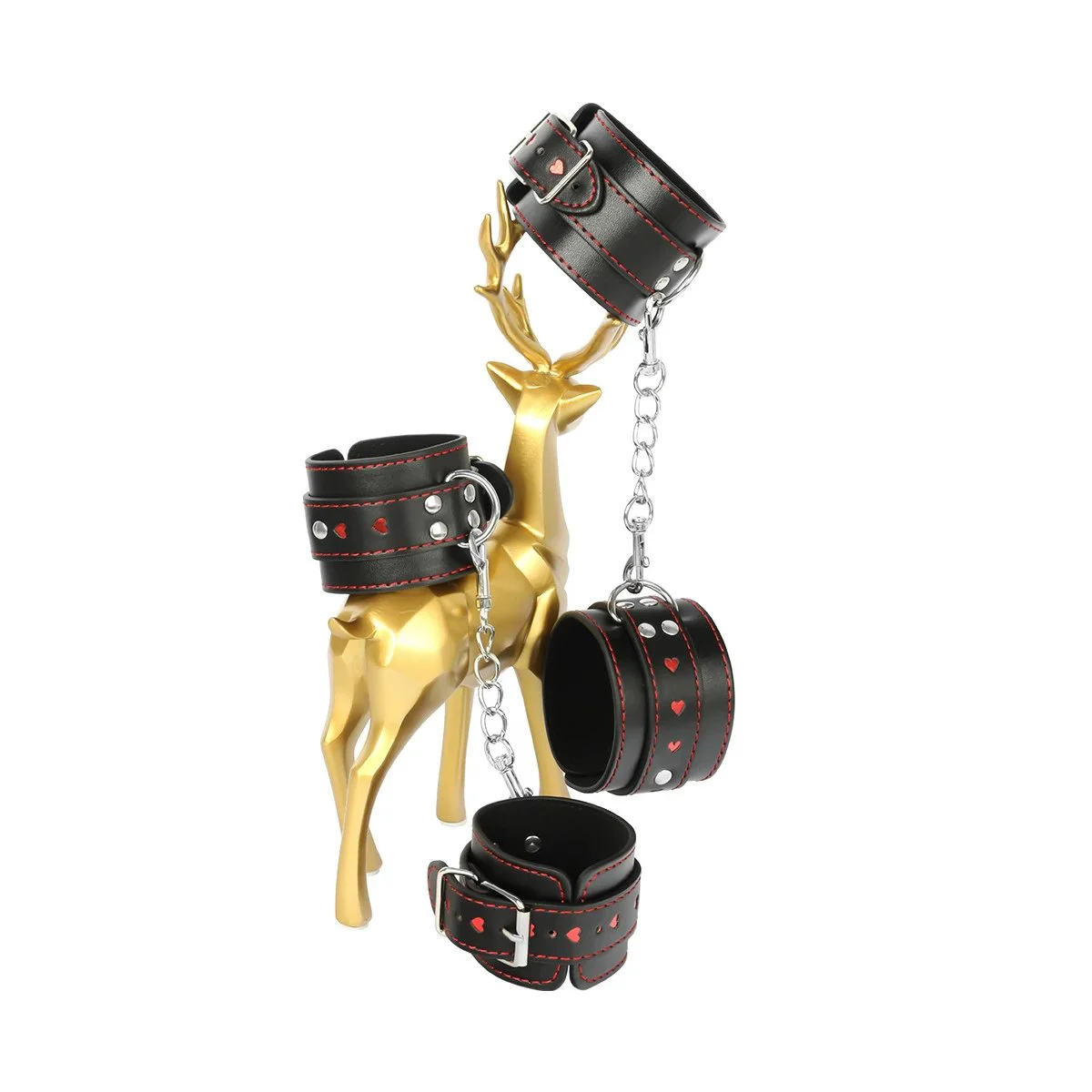 Adult Sex Love Pulling Collar Hand and Foot Cuff Set Sex Fun Supplies Female Sex Props