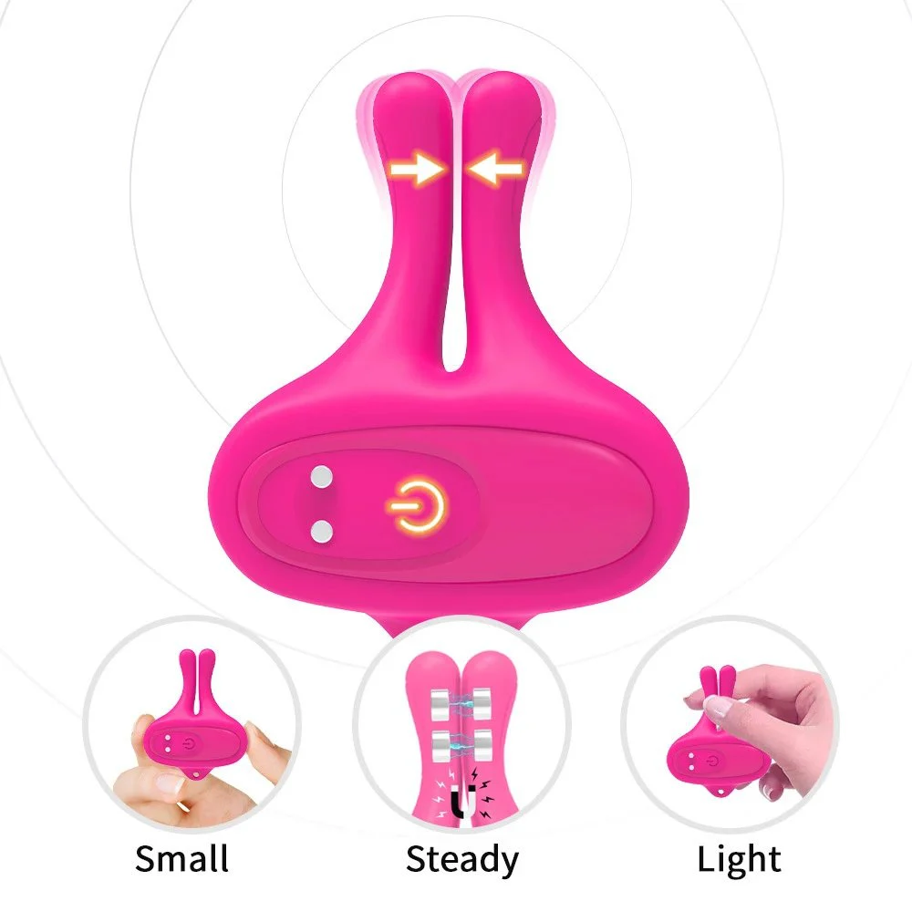 9-Speed Nipple Clitoral Stimulation Breast Clips Clamp Vibrator Erotic Adult Sex Toys for Couples Women's Breast Massage Bondage