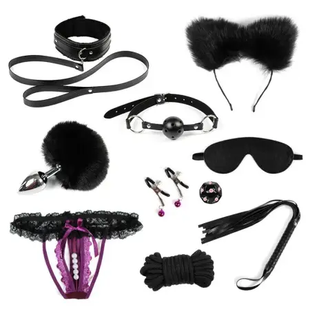 10 piece bundle restraint sex toy women's sex toy bunny set thong