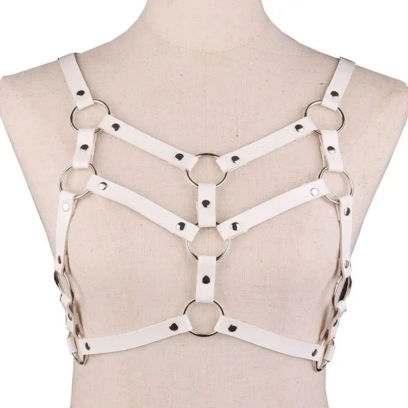 Adjust Size Cage Bra Festival Rave Wear Women's Harness Belt Leather Corset Sword Belt Gothic Style Luxury Punk Sexy Lingerie