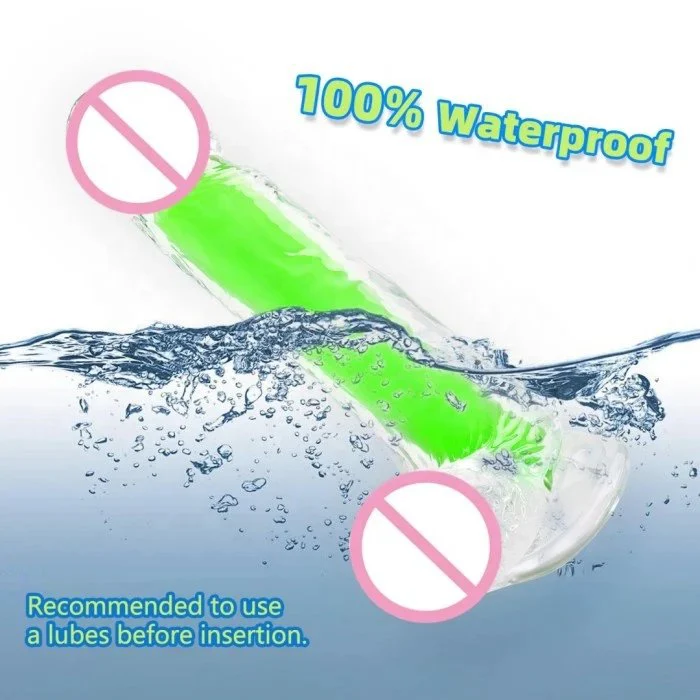 Adult Sex Toys Luminous TPE Soft Dildos for Women Liquid Silicone Glow in the Dark for Masturbation
