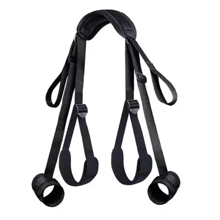 Bondage Erotic Adult Toys Adjustable Legs Straps Handcuffs Wrist to Thigh Restraints