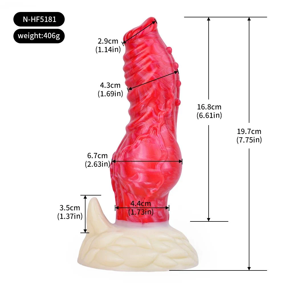 All Knot Dildo alien Cock Dog Dildo Big Animal Silicone Dog Masturbator Sex Toy Fantasy Monster Anal Dildo with Suction Cup