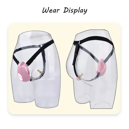 Realistic Vagina Fully Male Chastity Cage Device Pussy Hole Resin Cock-Lock with Gift Box Chastity Band Belt Toys