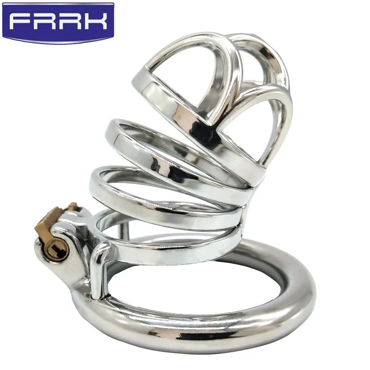 Stainless Steel Metal Male Chastity Lock Cb Adult Anti-derailment Anti-masturbation Chicken Coop Couple Flirting Supplie
