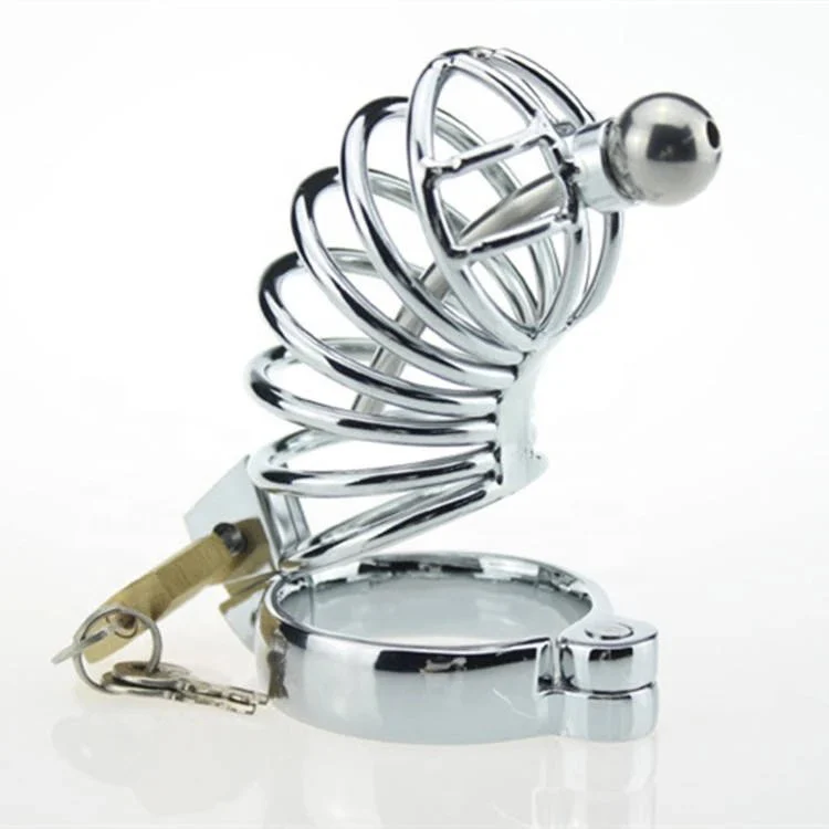 Stainless Steel Sex Toy Lock Penis Cage Chastity for Male Chastity