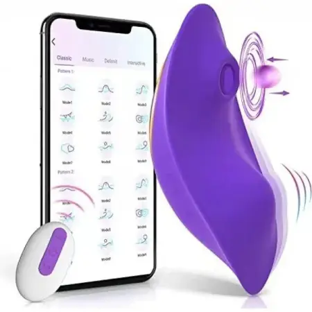 Sex Toys for Woman 2 in 1 G Spot Clitoral Sucking Wireless Wearable Remote App Panty Vibrator