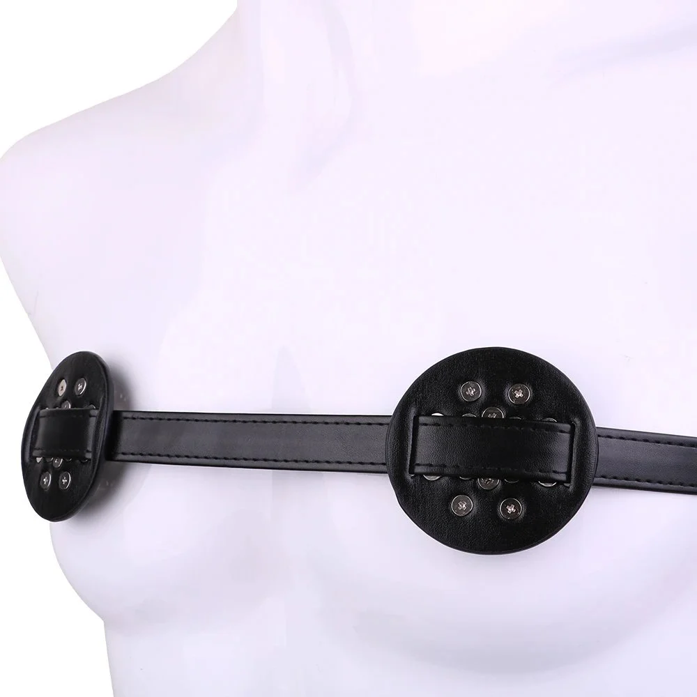 Spiked Breast Binder With Chest Straps Nipple Restraints Female Nipples Clamp Breast Bondage Sex Toys for Women Men