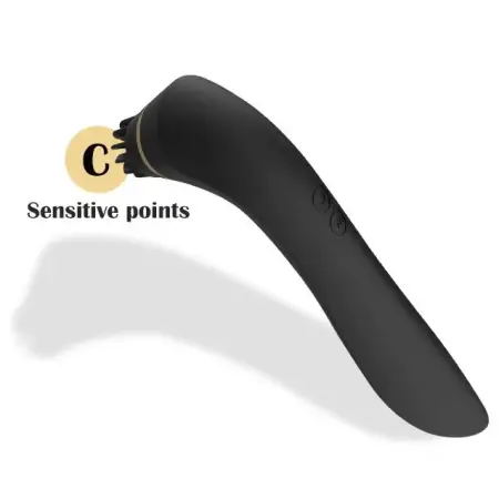 Sex Toys 2 in 1 Vibrator 360 Rotating Head Clitoral Licking Female Masturbation Vibrator