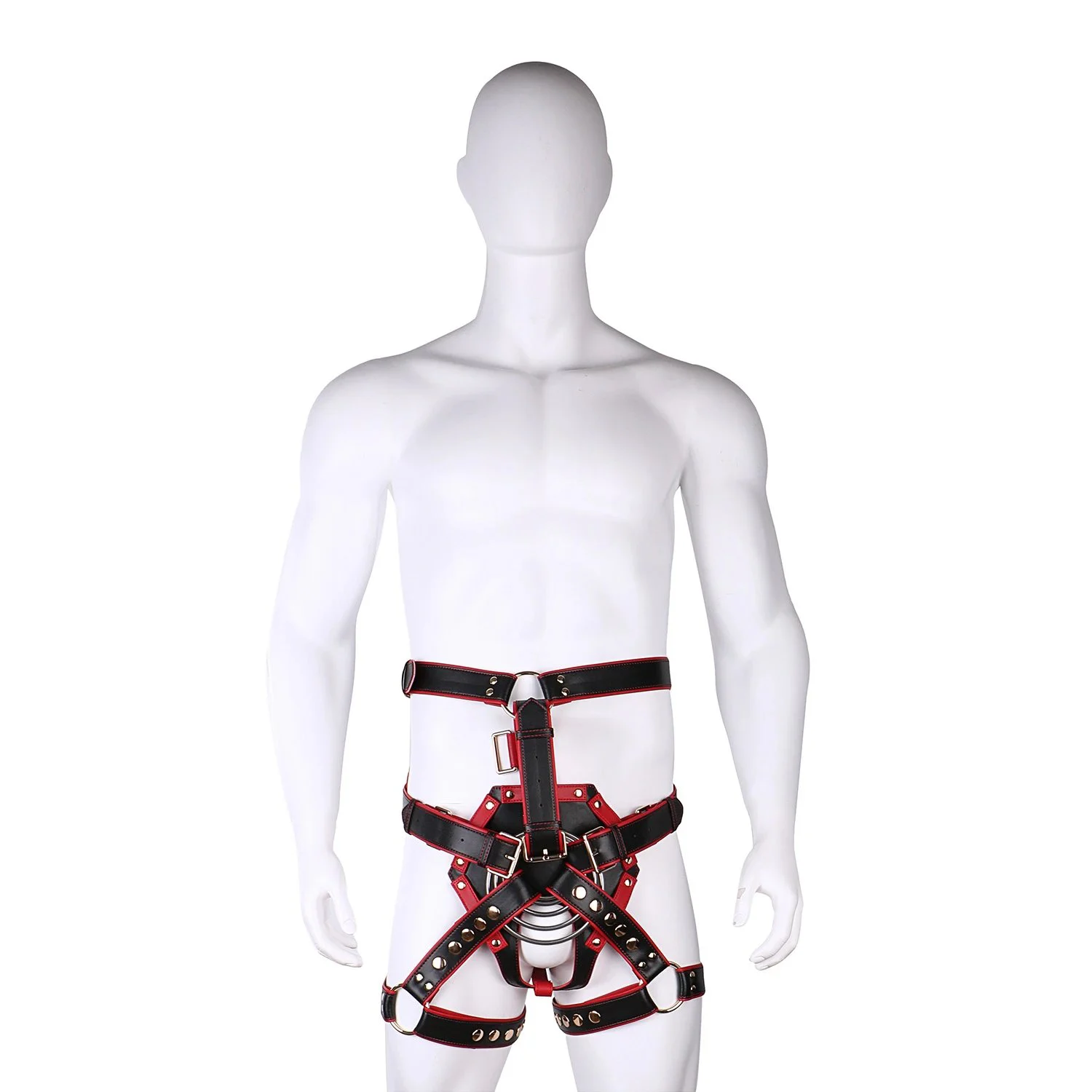 Leather Body Harnesses for Gay Use, Compatible with Dildos. Adult Wearable Dildo Harnesses Enhance the Experience