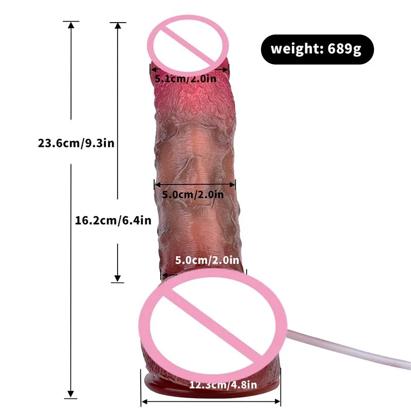 9 Inches Realistic Dildo Silicone Strap on Ejaculation Sex Toys for Women Skin Touch Squirting Penis Female Masturbator