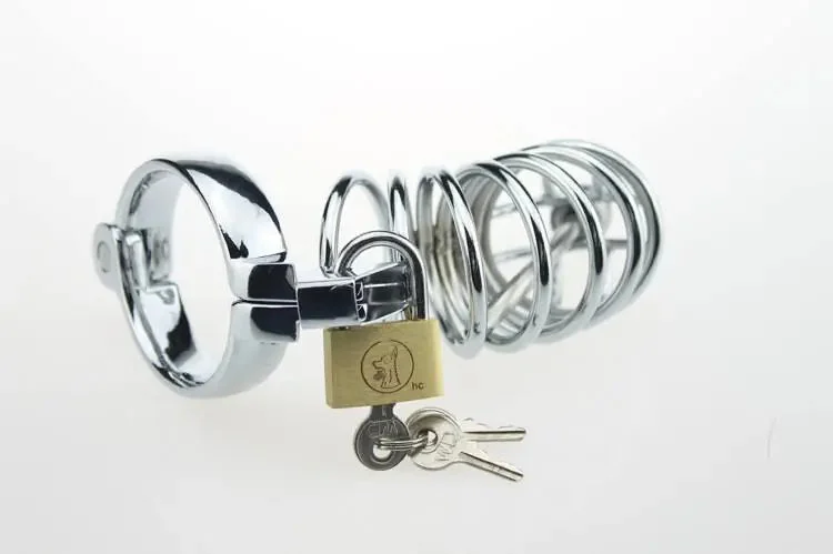 Stainless Steel Sex Toy Lock Penis Cage Chastity for Male Chastity