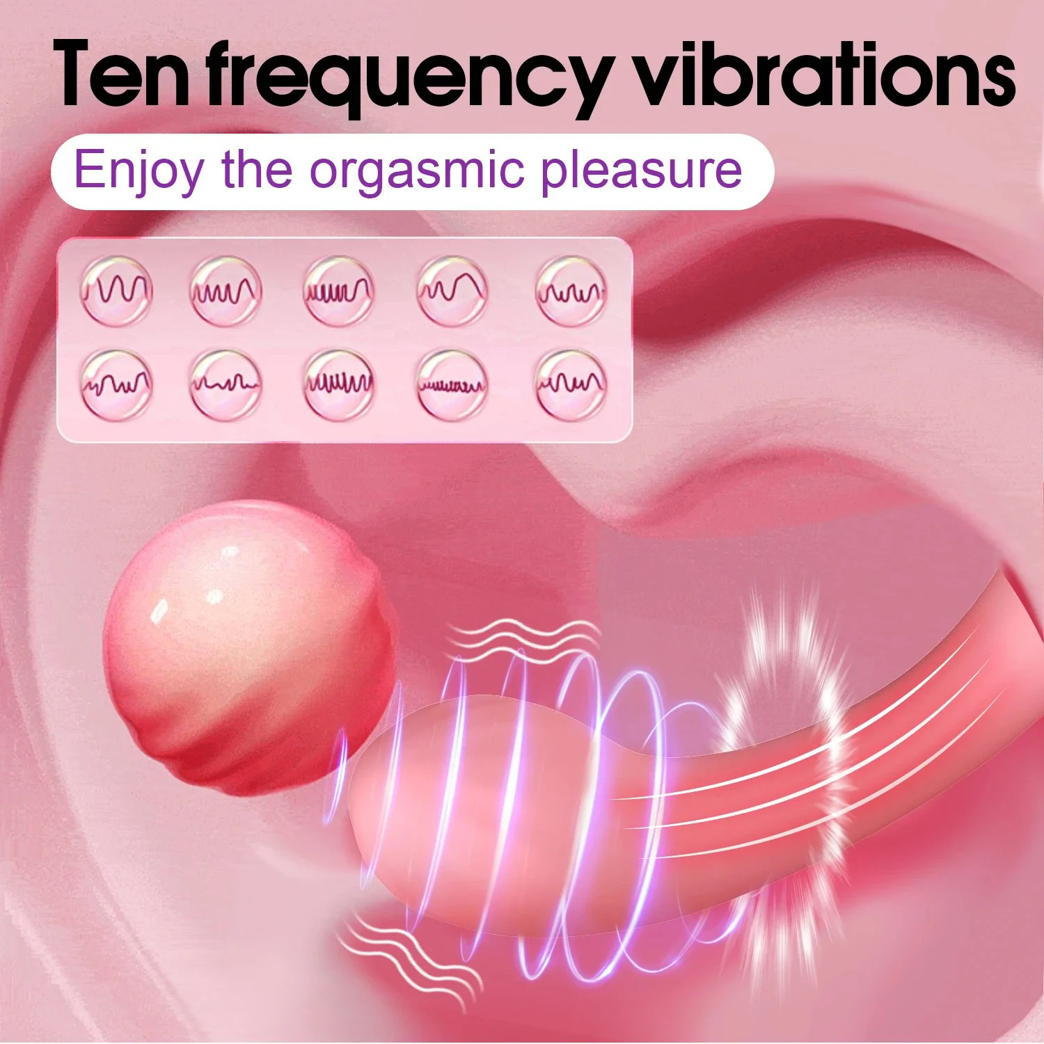S Shape High-End Mini G-Spot Clitoral Vibrator Wand Double-Headed 10-Frequency Vibration USB Rechargeable Waterproof Handheld