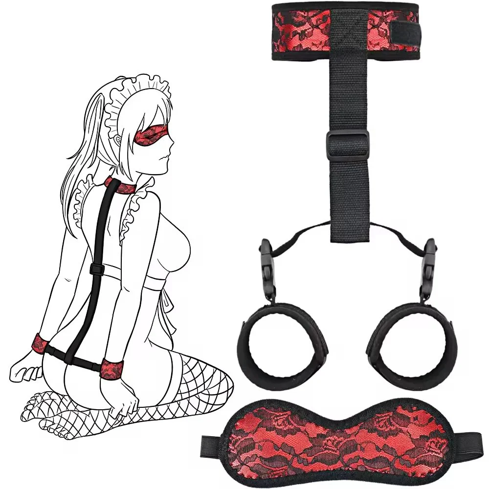 Bondage Gear Set Kits Sex Toy for Adult Women Couple Fantasy Wives Set Handcuffs Ankle Cuff Restraints