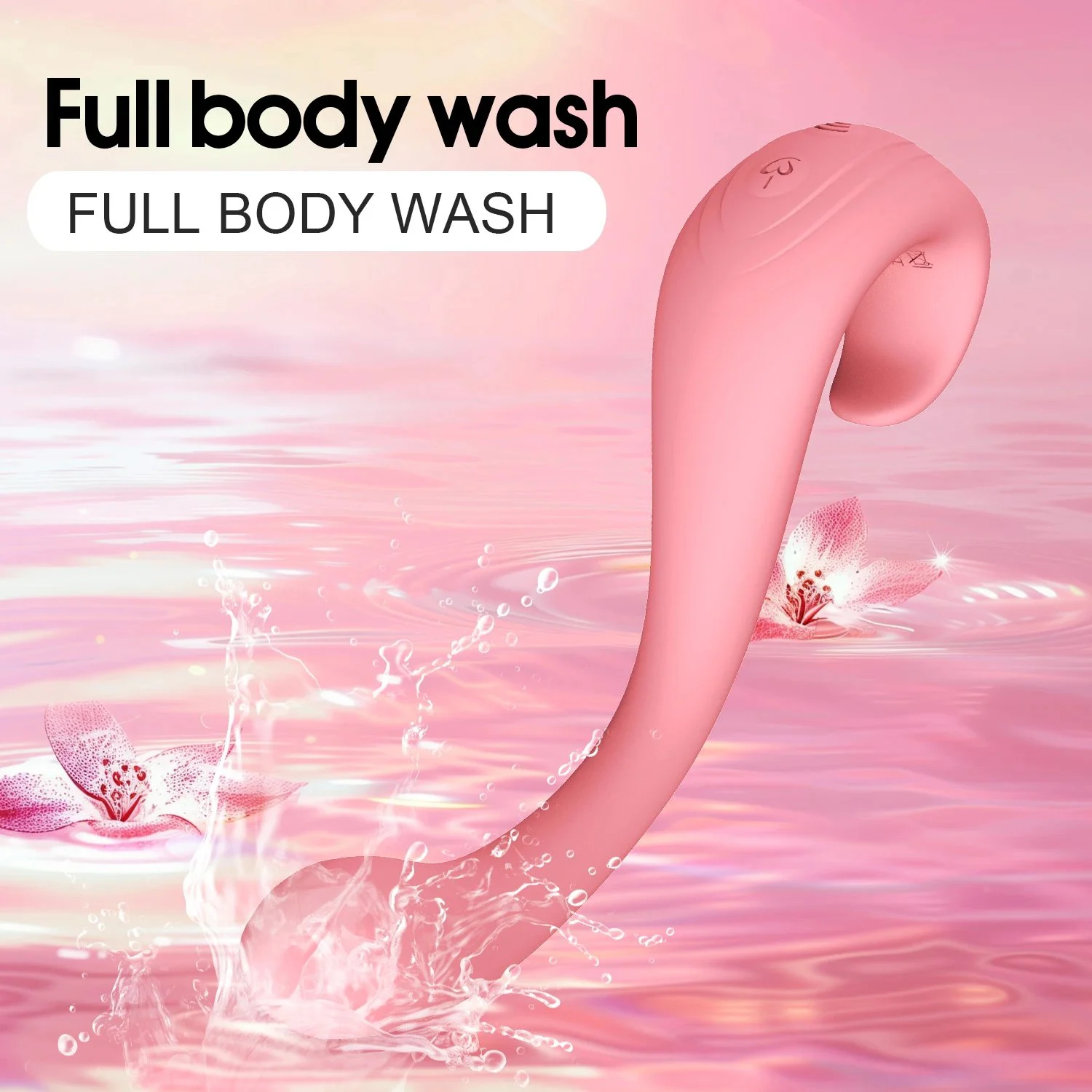 S Shape High-End Mini G-Spot Clitoral Vibrator Wand Double-Headed 10-Frequency Vibration USB Rechargeable Waterproof Handheld